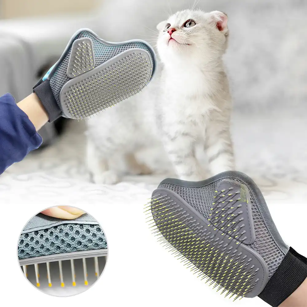 pet hair removal & grooming mitts