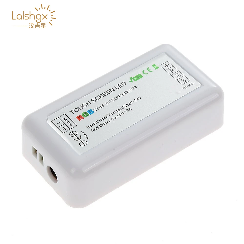 DC12V-24V светодиодный сенсорный круглый Экран RGB контроллер 18A 7 ключей RF пульт дистанционного управления 3CH светодиодный контроллер для 5050 3528 2835 RGB светодиодный светодиодные полосы света