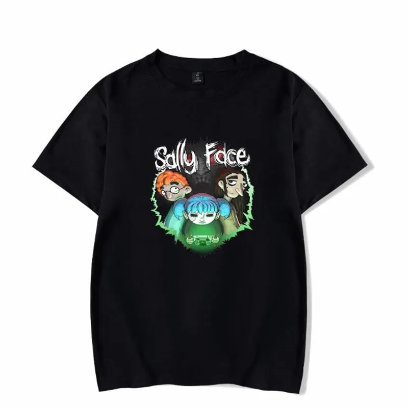 Футболка Sally Face, ужасная игра, женская и мужская футболка с коротким рукавом, летние повседневные хлопковые топы, хип-хоп Уличная одежда, футболки