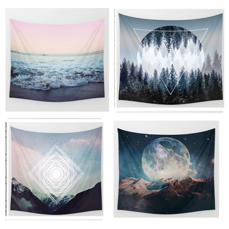 

Summer Tapestry Multi-Functional Cool Summer Home Paintings Decorative Table Clothing Background Cloth Cross-Border Hot Sale