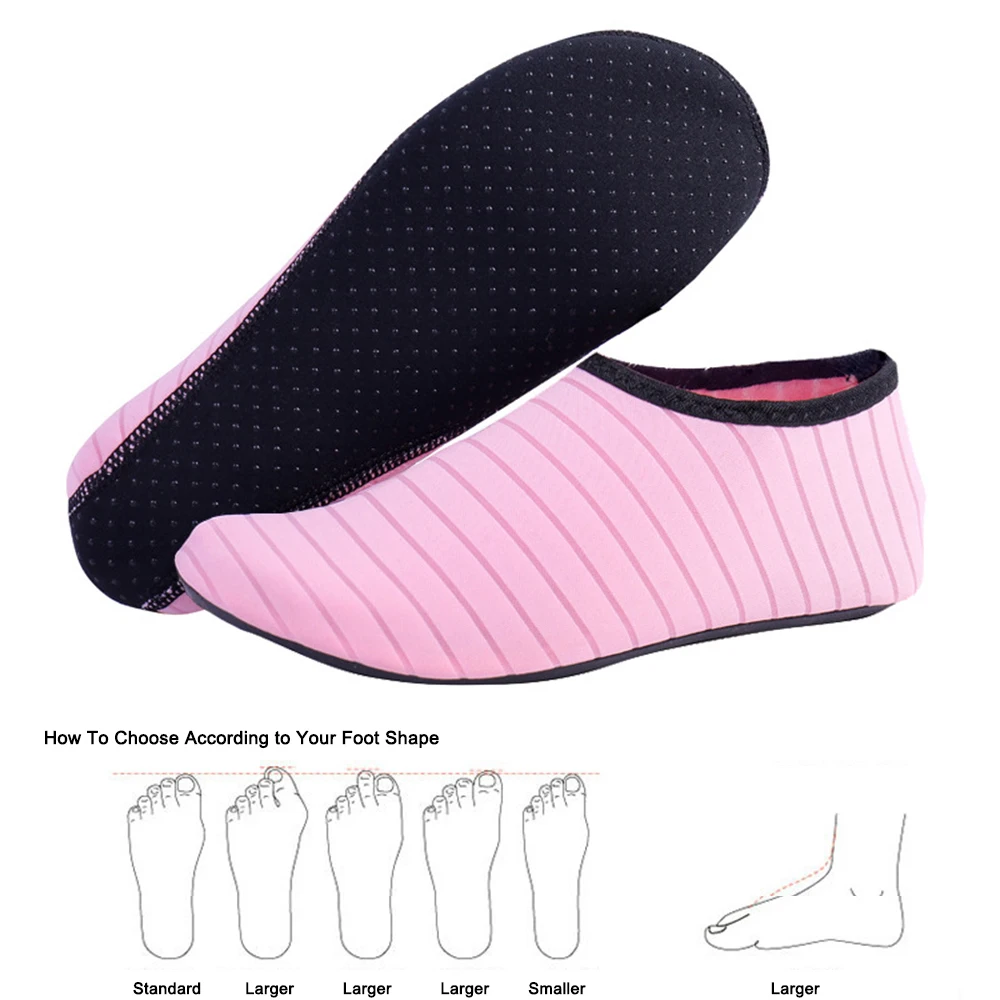Men Women Beach Barefoot Aqua Socks Sneakers Water Shoes Gym Sports Surfing Diving Swimming Bathing Snorkeling Shoes Kids Adults water shoes diving socks aqua shoes diving shoes barefoot shoes