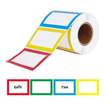 

150pcs/roll Colorful Name Label Stickers School Teacher Company Business Card File Classification Scrapbook Stationery Sticker