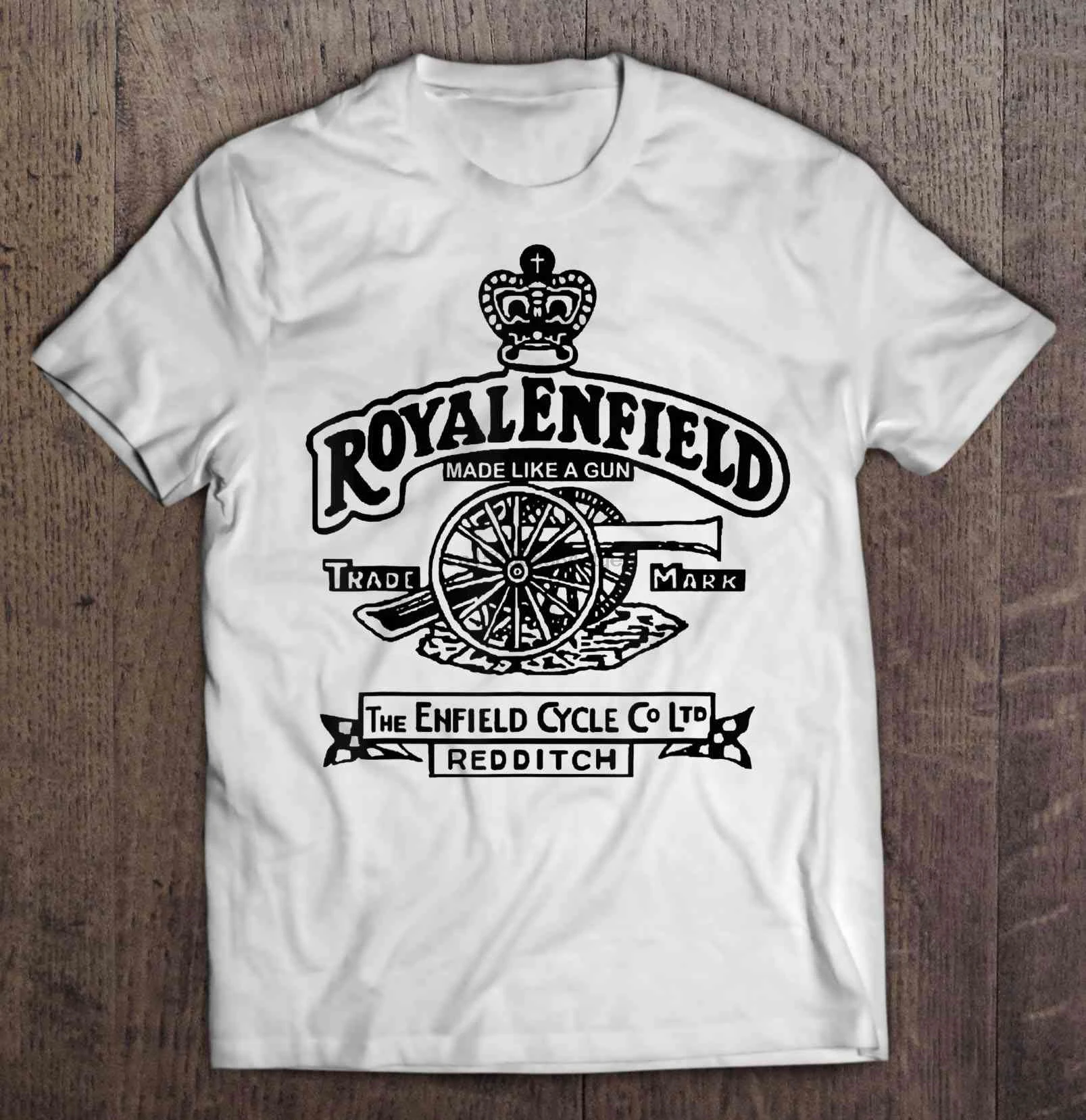 Men Funny T Shirt Fashion Tshirt Royal Enfield Made Like A Gun Trade