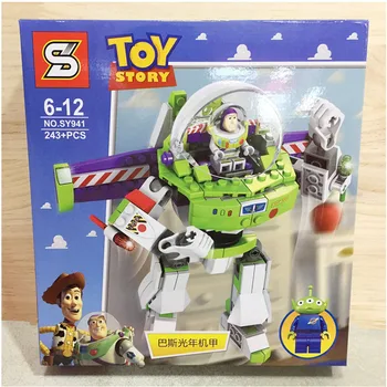 

Original Buzzed Blocks Lightyear Space Mech 243pcs + Toy Story 4 Compatible With Legoinglys Building Bricks Movie 2 Kids Toys