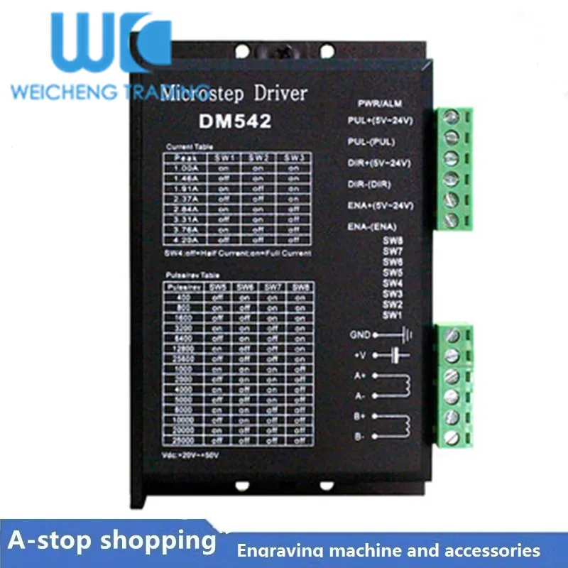 Контроллер шагового двигателя DM542 2 фазный цифровой драйвер макс. 18 48 В