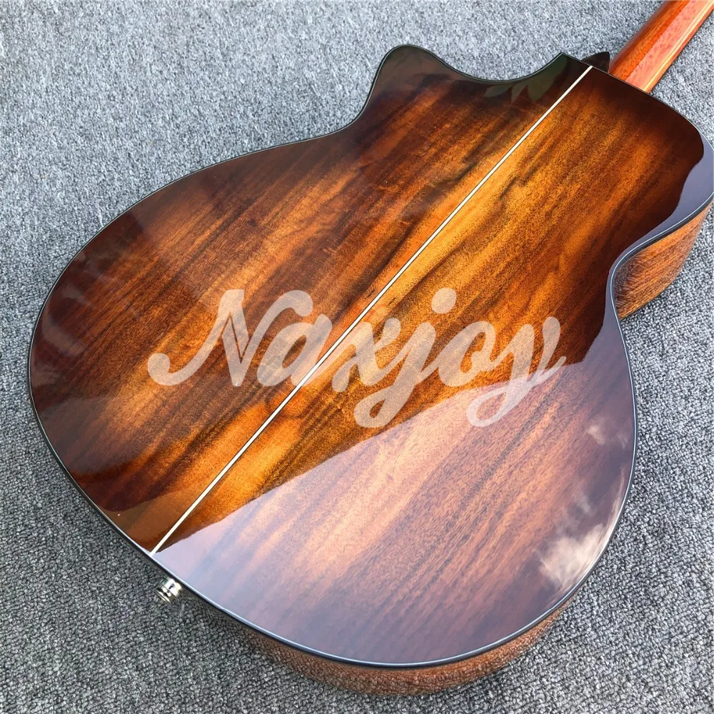 Высокое качество Ebony fingerboard Chaylor K24ce Акустическая гитара, фабрика Cutaway K24 Solid koa гитара