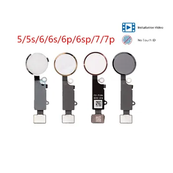 

Brand New For iPhone 5G 5S 5C 6 Plus 6S Plus 7 Plus Home Button With Flex Cable Home Key Assembly Menu NO TOUCH ID