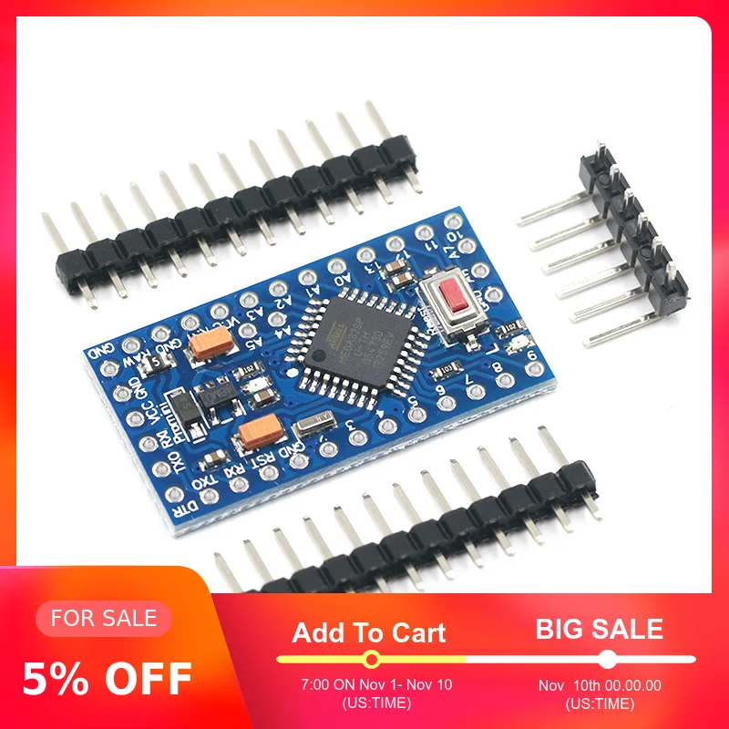 ATMEGA328P Pro Mini 328 мини ATMEGA328 3,3 V/8 MHZ 5 V/16 MHz для Arduino