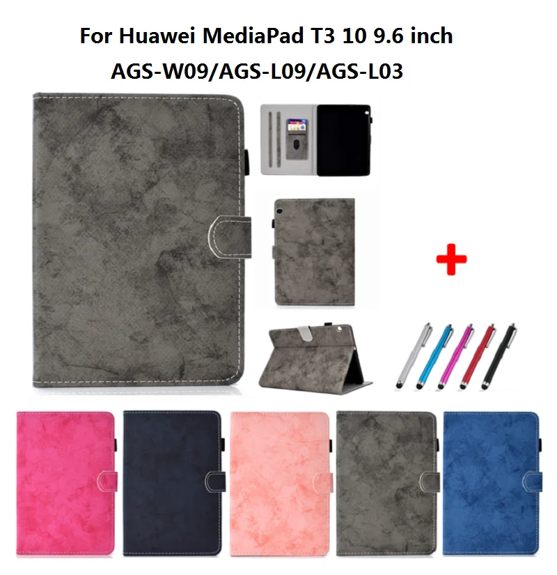 Бизнес-Caqa для Huawei MediaPad T3 10 чехол планшета AGS-W09 Медиа Pad 9 6 AGS-L09 AGS W09 L09 Coque |