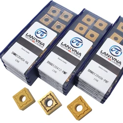 Outil de tournage externe, Inserts en carbure de haute qualité SNMG120404 HA SNMG120412 PMF SNMG120408 PMF LT40 outil de tour à métal CNC 10 pièces 