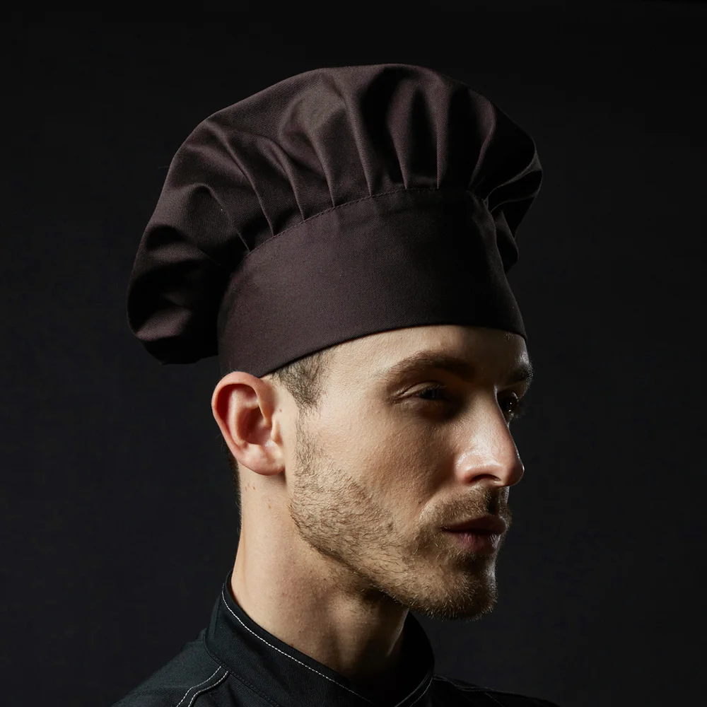 Шеф повара Униформа шеф головные уборы приготовления пищи для мужчин кухня