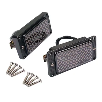 

2x Black Alnico V Humbucker Pickups Bridge Neck for LP Electric Guitar Parts