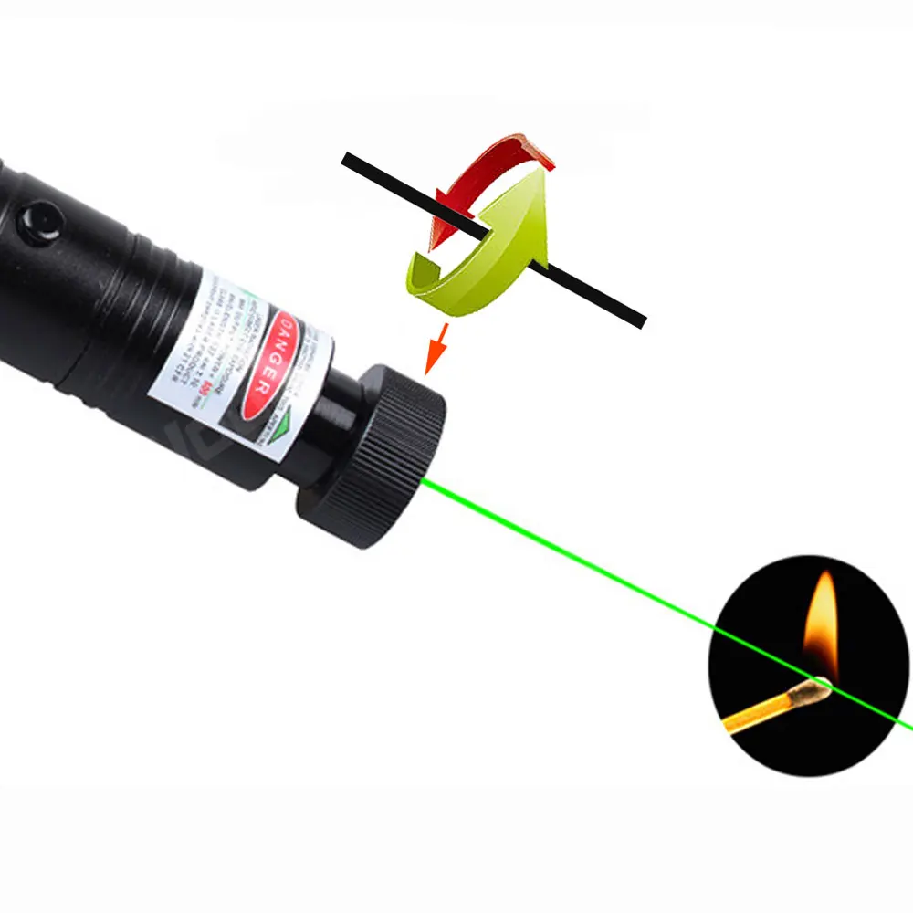 Охотничий 532нм 5 мВт зеленый лазерный прицел лазерная указка Высокая мощная Регулируемая фокусировка лазер 303 ручка головка горящая спичка