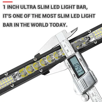 

Ultra-Thin LED Light Bar 78W For ATV Waterproof Stainless Steel Accessories