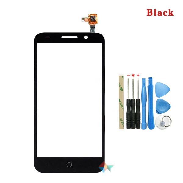 5," для Alcatel Pixi 3 OT5016 5016 5016A 5016D 5016X 5016E OT-5016 5016J сенсорный экран дигитайзер Передняя стеклянная Сенсорная панель объектива - Цвет: Black With Tool