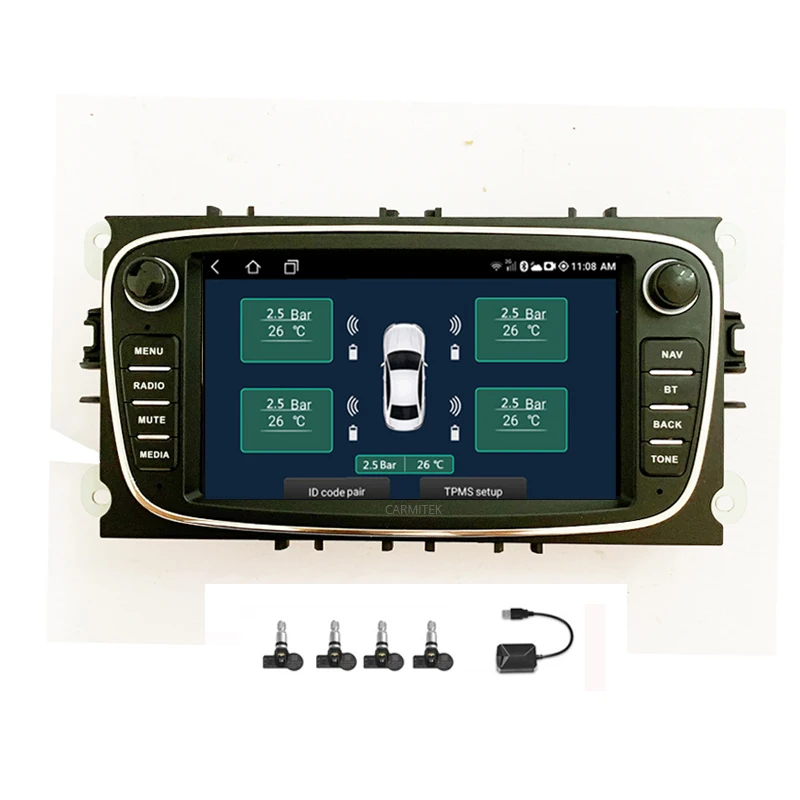 Автомобильный DVD-плеер 2 Din с Android радио GPS Navi для Ford Focus Mondeo головное устройство