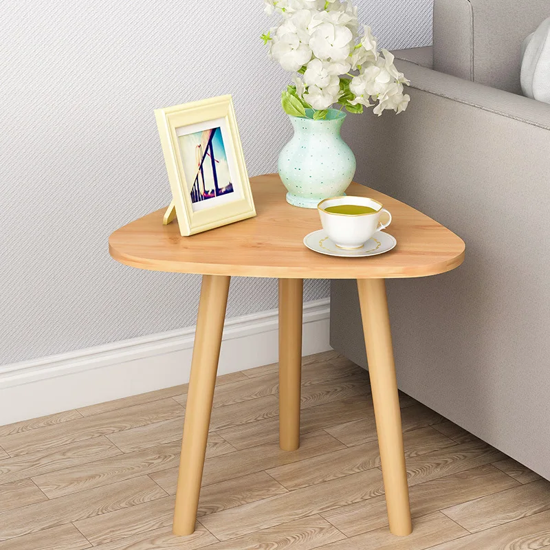 

Balcony Simple Casual Triangular Outdoor Mini Circle Simplicity Bedside European Style Small Apartment Living Room Coffee Table
