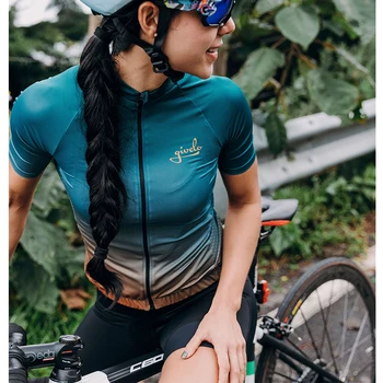 

Cycling Jersey Women Cycling Clothes Set Short Sleeve Jersey Bib Short Kit Custom MTB Uniform Maillot Ciclismo Road Bike Clothes
