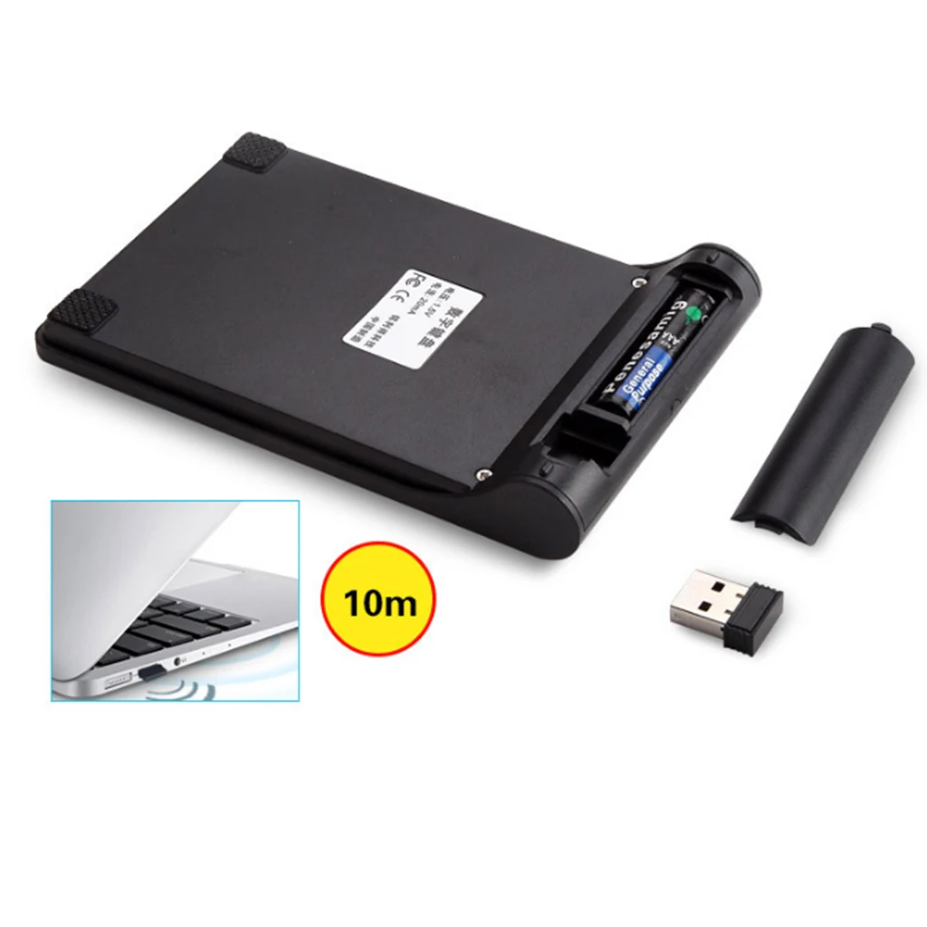 2.4G Numeric Keypad Wireless Financial Keypad With Mouse 18 Keys Number Pad Portable Silent Financial Accounting Keyboard