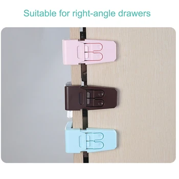 

5pcs Multi-function Drawer ABS Lock Child Lock Protection For Children Hand Safety Kids Safety Plastic Lock Baby Drawer Lock