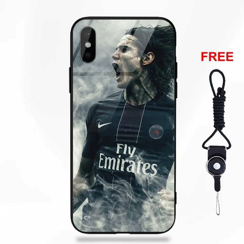 Футболист Edinson Кавани 9 постер для Apple IPhone X XS Max XR 5 5C 5S SE 6 6S 7 8 Plus - Цвет: as picture