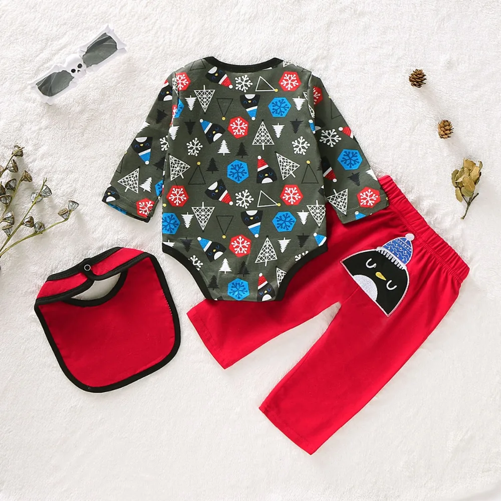 Baby Girls Halloween Christmas Clothes Girl Baby Newborn Birthday Cake Smash Outfit Cute Printed Long Sleeve Baby Autumn Clothes