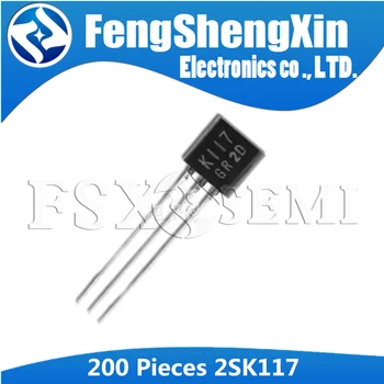 

200pcs/lot New 2SK117 TO-92 K117 NPN LOW NOISE AUDIO AMPLIFIER