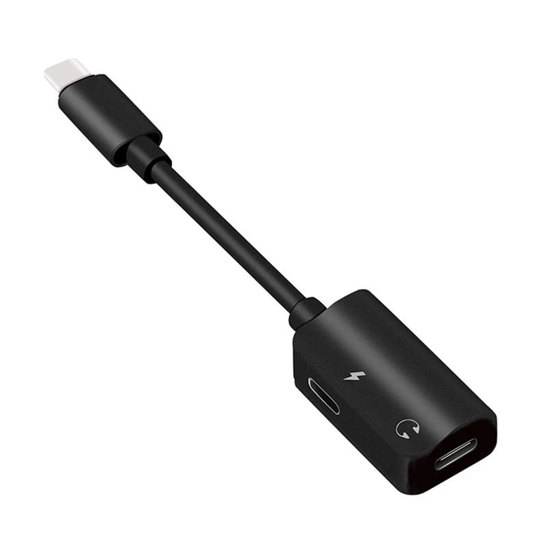 Usb type C type-C до 3,5 мм Aux 2 в 1 USB-C разъем для наушников аудио адаптер или двойной type-C для samsung huawei P20 Macbook Oneplus