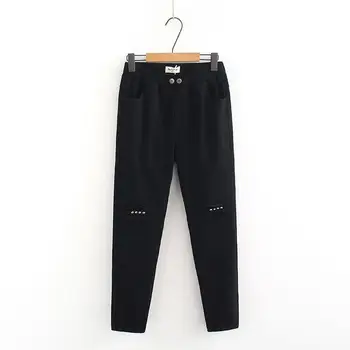 

Plus Size Women Elastic Highwaist Jeans Denim Ankle Trousers