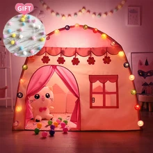 pink indoor tent