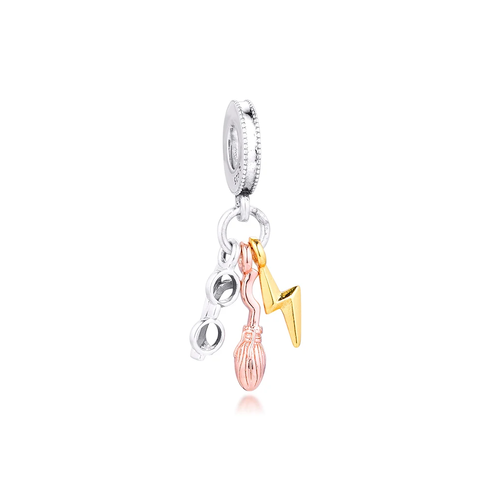 Adatto Per Ckk Charms Bracciali Occhiali, Nimbus 2000 E Fulmine Bullone Perline 100% 925 Sterling-Argento-Gioielli Spedizione Gratuita