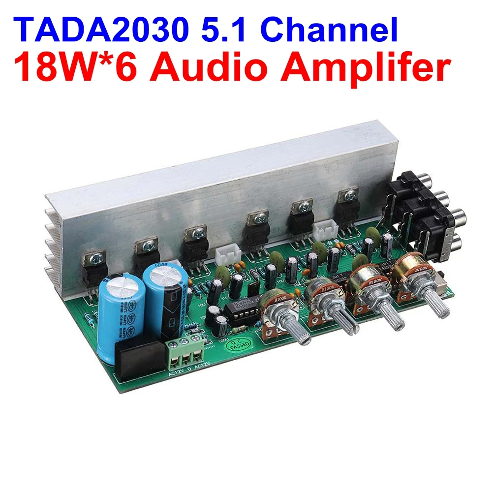 Плата усилителя TDA2030 5 1 каналов 18 Вт * 6 высокая мощность Hi-Fi окружающий звук