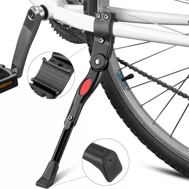 

Aluminum Alloy Bicycle Kickstand Adjustable Footrest Bicycle Side Kickstand Bike Parking Stand Support Foot Bicycle Brace