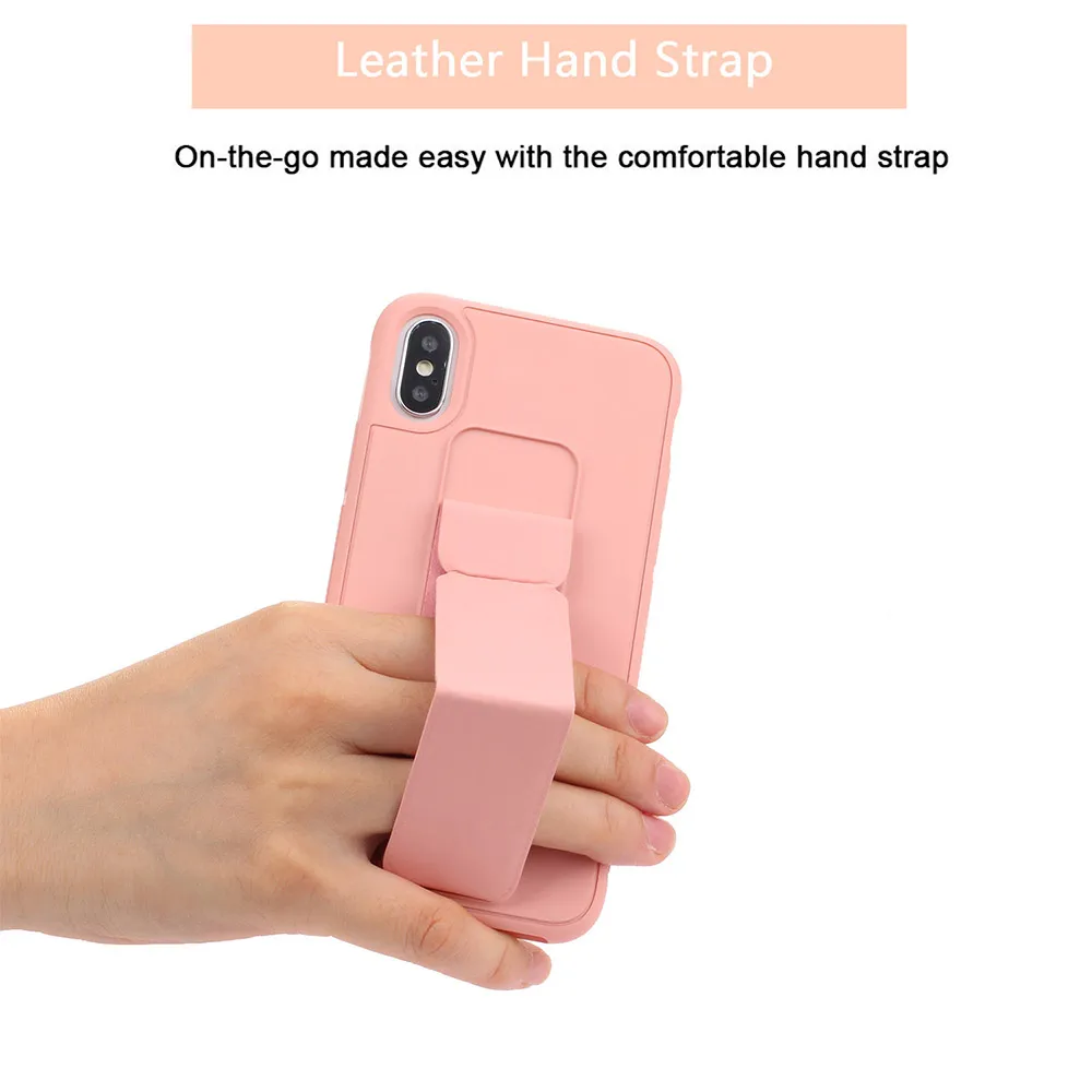 KISSCASE однотонный чехол для телефона iPhone 6 7 8 X XS XR 7Plus 8Plus Fundas Capa кронштейн, чехол для телефона для iPhone XS MAX Capinhas