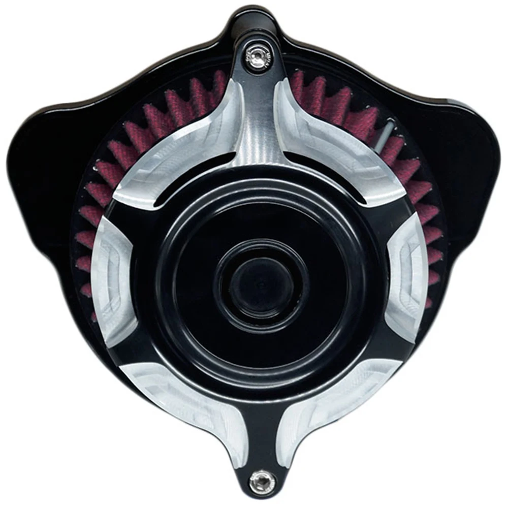 Воздушный фильтр Впускной Cnc Cut мотоцикл очиститель комплект для Dyna 2000- Softail 2000- Road King 2000-2007