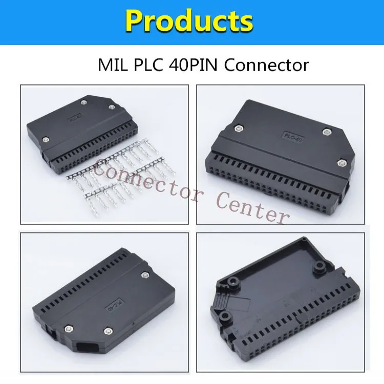 Соединитель 40PIN для PLC-40PIN кабеля MIL с обжимным наконечником
