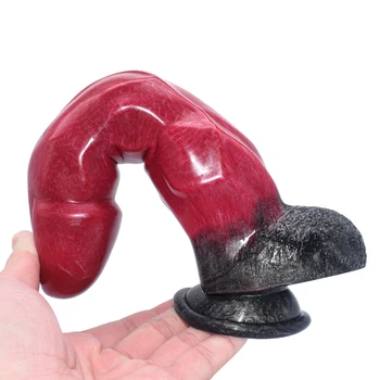 LUUK Big Knot Silicone Beef Color Dildo With Suction Cup Baseball Head Shape Anal Stimulate Female Masturbator Sex Toys For Men 3