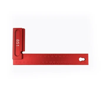 

1*Right Angle Ruler 200MM Aluminum Alloy Right Angle L Shape Ruler Woodworking Measuring Tool Scribing Gauge