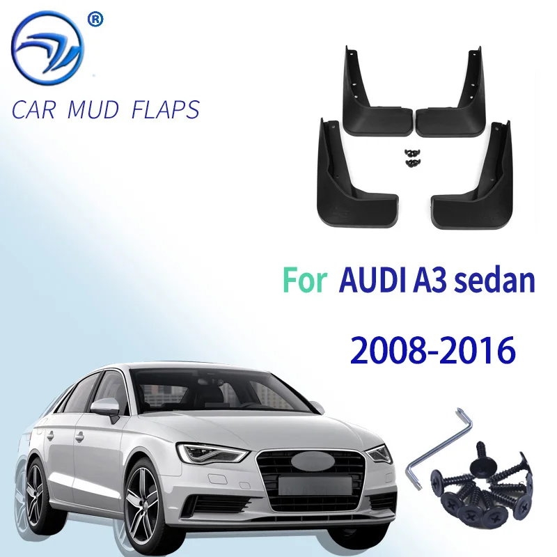 

Брызговики передние и задние для AUDI A3 sedan 2008-2016, брызговики, Аксессуары для автомобилей 2009 10 11 12 13 14 15