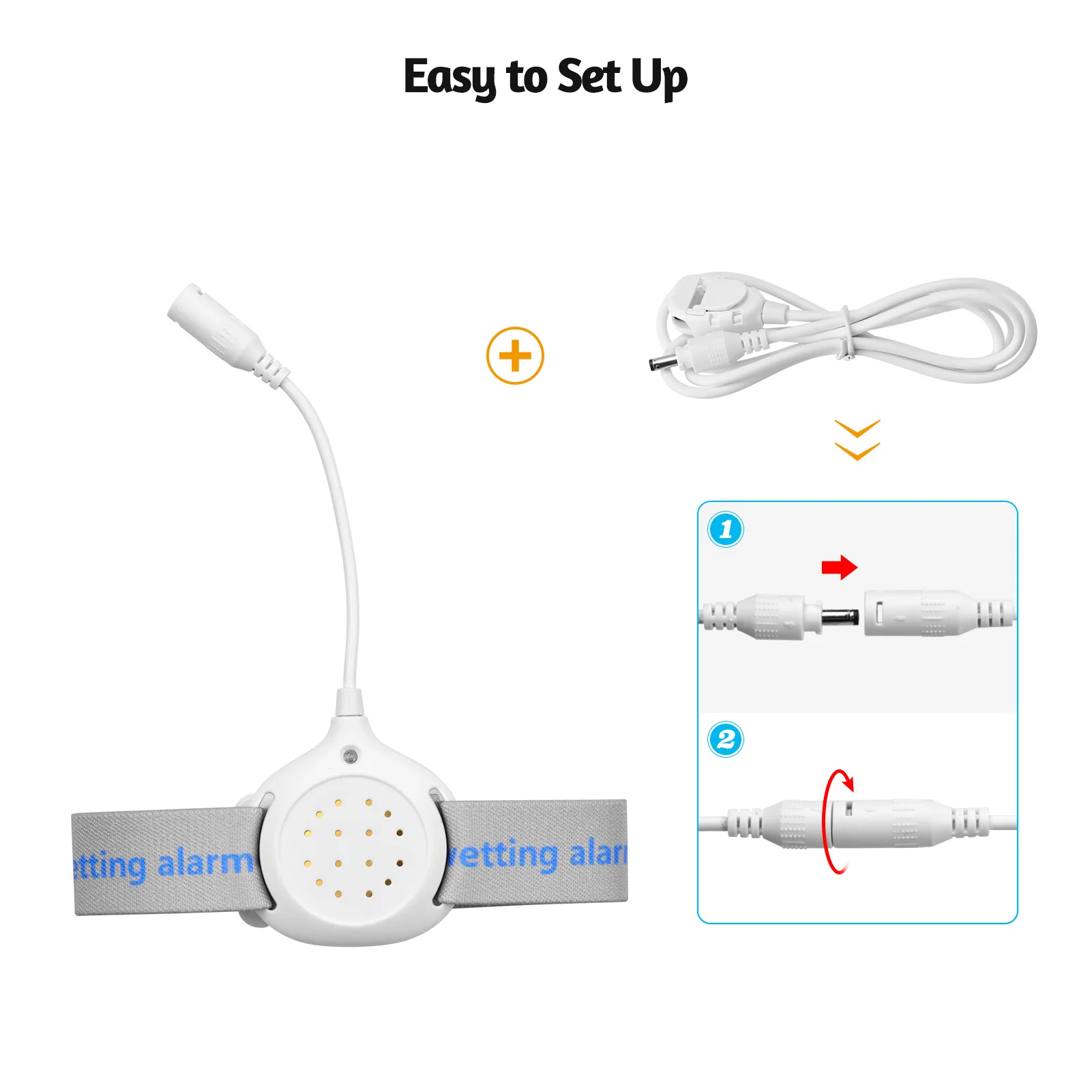 Bedwetting Alarm Pee Alarm Enuresis Sensors for Baby Kids Potty Training Elder Care with Sound Vibration LED Indicator Reminding bedwetting sensor alarm
