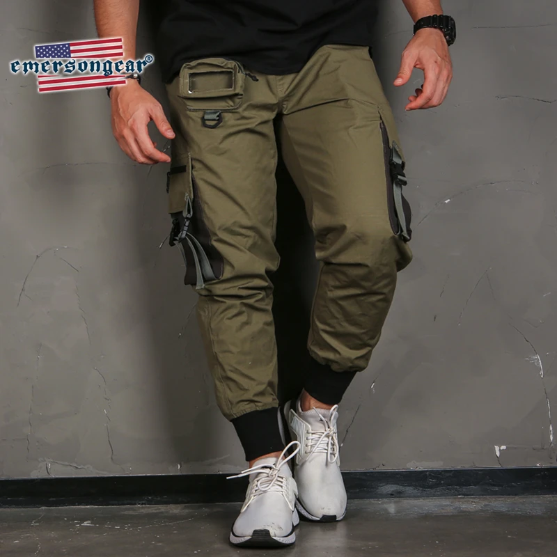 Emersongear брюки с завязками на лодыжках тактический стиль Мультикам Брюки Мода растягивается талия уличный стиль брюки