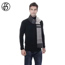 FS Winter Mens Scarf Cashmere Classic Business Pink Pashmina Shawls Long Soft Male Neck Wraps Foulard Homme