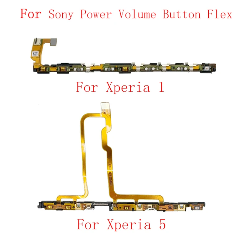 

Power On Off Button Volume Switch Control Flex Cable Ribbon For Sony Xperia 1 XZ4 Xperia 5 Power Volume Side Button Flex