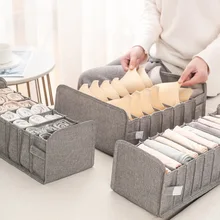 Organizer do szafy Box składana bielizna organizery przegródki do przechowywania szuflady Organizer skarpetki 11 siatki pudełko na bieliznę
