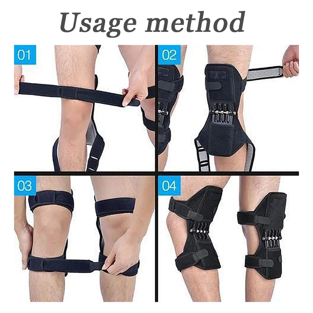  Joint Support Knee Pads Breathable Non-slip Power Lift Joint Support Powerful Rebound Knee Brace Sp