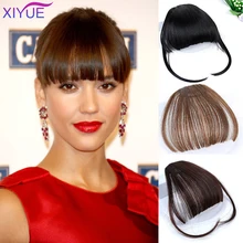 Синтетические волосы клип в волосы челка шиньон синтетический имитация челок волосы клип в челке наращивание волос