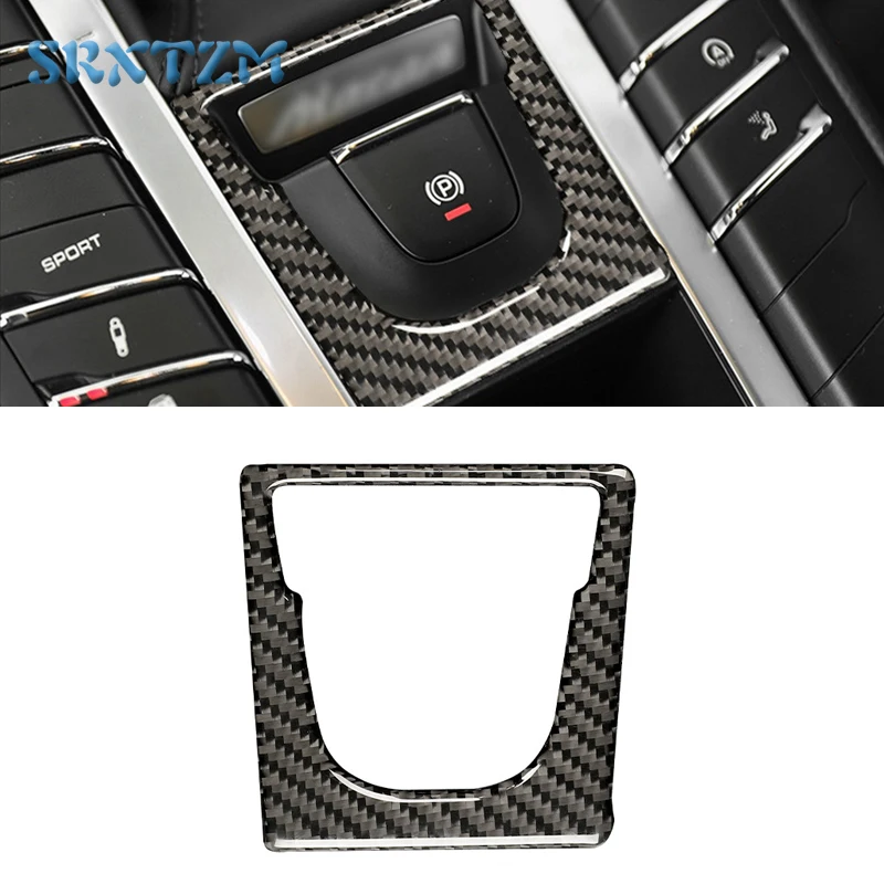 Car Styling Auto P Button Sticker Frame For Porsche Macan 2014-2021 Electronic Handbrake Interior Accessories | Автомобили и
