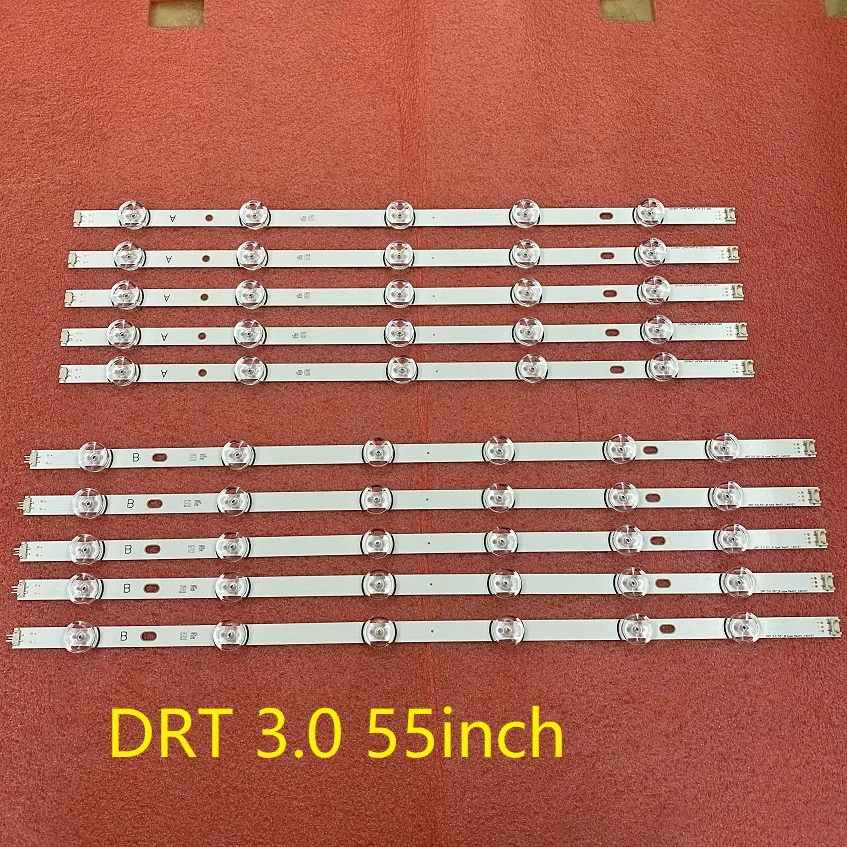 LED bar(10) para LG 55LF592V 55LF652V 55LB5700 55LB5950 55LB630V 55LB5550 55LB580V 55LB582V 55LF5800 55LB650V 55LB561V 55LF6000