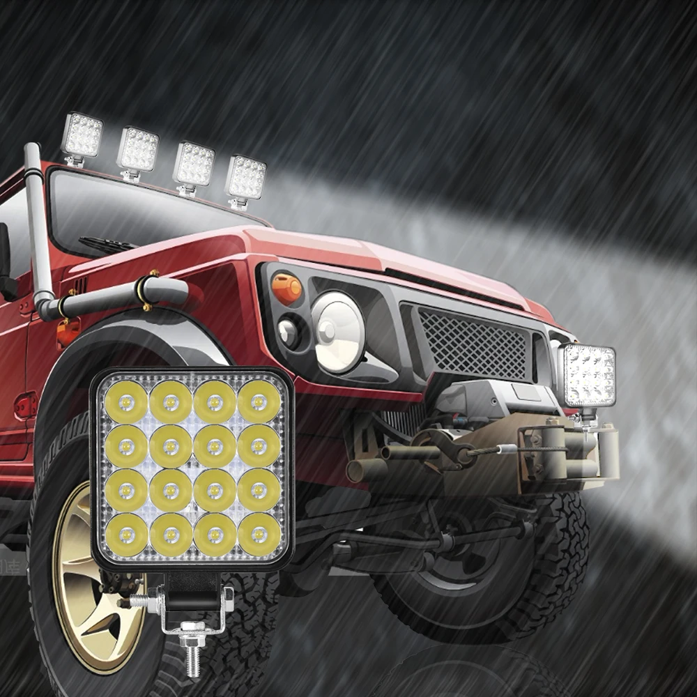 Led light bar 48w Led bar 16barra Led car light For 4x4 led bar offroad SUV ATV Tractor Boat Trucks Excavator 12V 24V work light Led light bar 48w Led bar 16barra Led car light For 4x4 led bar offroad SUV ATV Tractor Boat Trucks Excavator 12V 24V work light