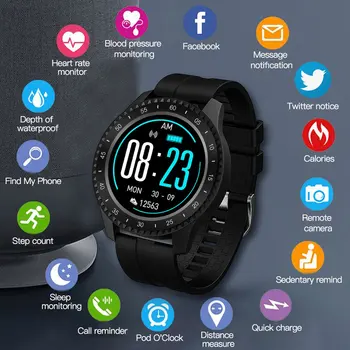 

F17 men smartwatch IP68 waterproof 1.54 inch screen longstandby Fitness Tracker smart watch Sports Clock